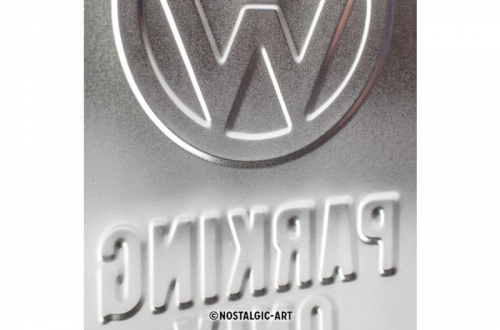 Blechschild "Volkswagen Parking Only" - 20 x 15cm